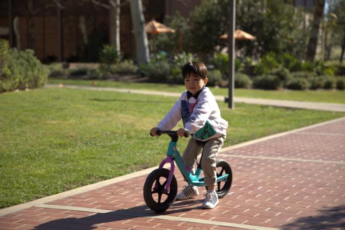 Michael on his bike